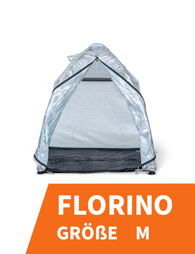 Überwinterungszelt FLORINO Größe M als Winterschutz, die Mobile Orangerie vom Mediterraneum Köthen